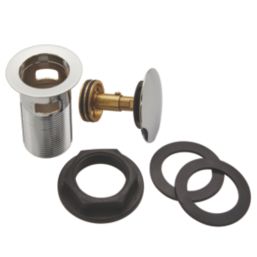 Highlife Bathrooms Slotted Pop Up Basin Waste Chrome 60mm