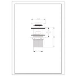 Highlife Bathrooms Slotted Pop Up Basin Waste Chrome 60mm