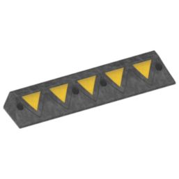 JSP Ridgeback Black / Reflective Yellow Wheelstop 900mm x 20mm x 20mm