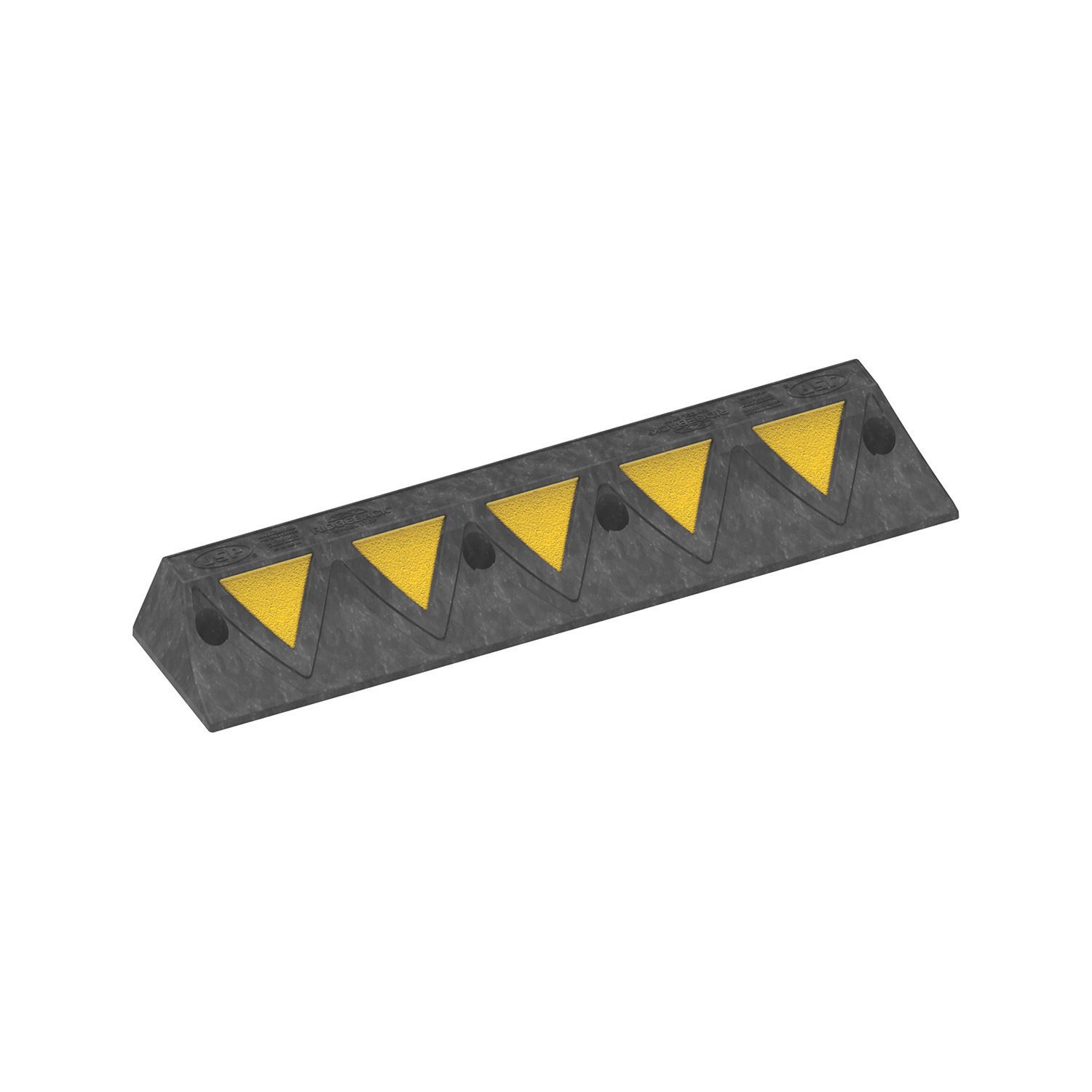 JSP Ridgeback Black / Reflective Yellow Wheelstop 900mm x 20mm x 20mm (801YL)