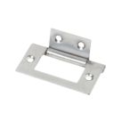 Polished Chrome Flush Hinge 51mm x 25mm 2 Pack