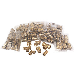 Flomasta  Brass Compression Fittings Pack 100 Piece Set