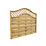 Forest Prague  Lattice Curved Top Fence Panels Natural Timber 6' x 5' Pack of 8