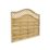 Forest Prague  Lattice Curved Top Fence Panels Natural Timber 6' x 5' Pack of 8