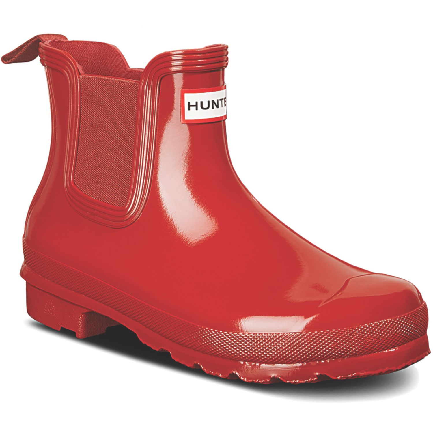 Hunter Original Chelsea Gloss Size 6 Womens Red Non Safety Wellies (802AN)