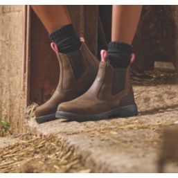 Hunter  Size 6 Womens Brown  Slip-On Occupational Work Boots