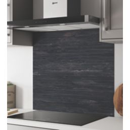 Wilsonart  Charred Cedar Wide Hob Splashback 900mm x 800mm x 4mm