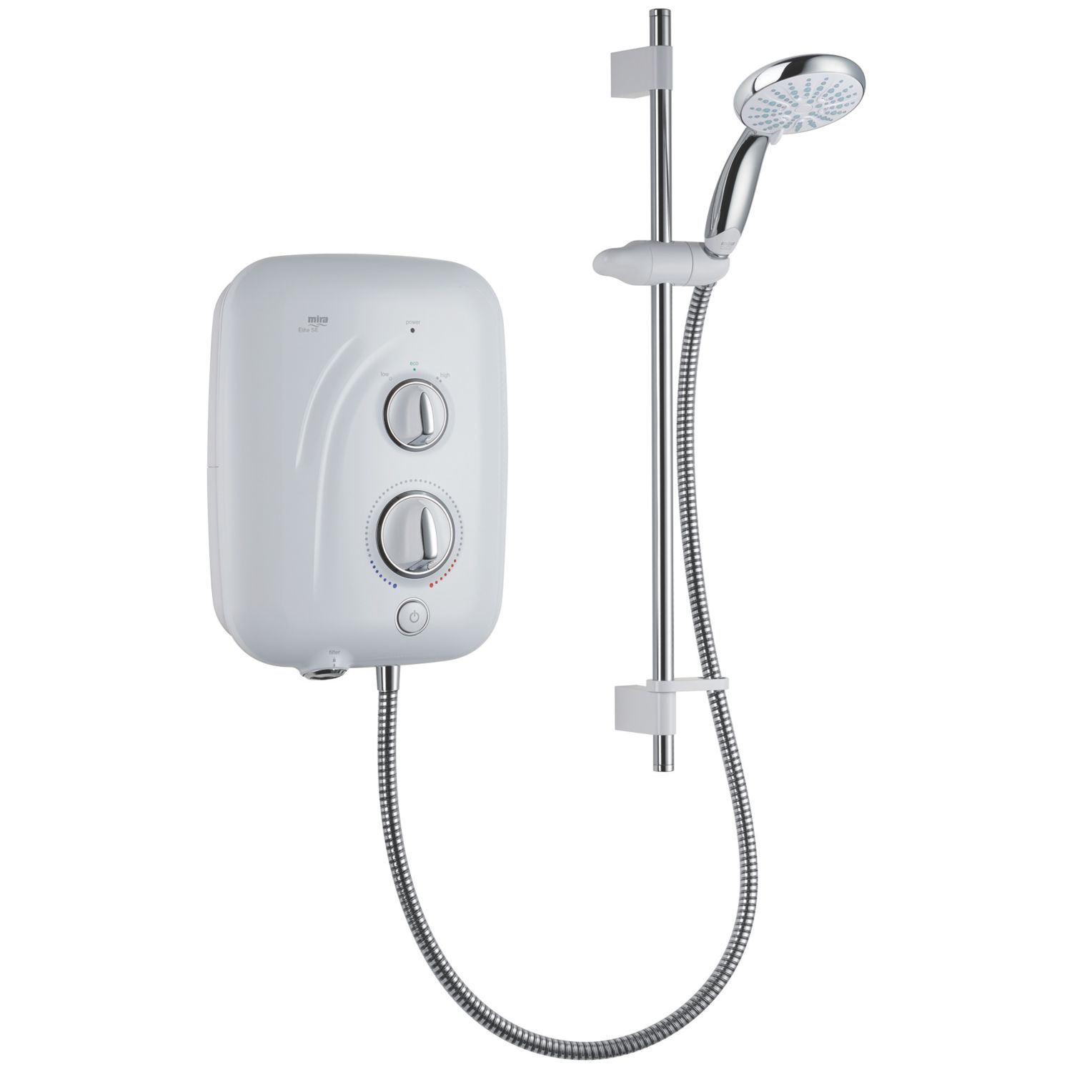 Mira Elite SE White/Chrome 10.8kW Silent Pumped Electric Shower (802JX)