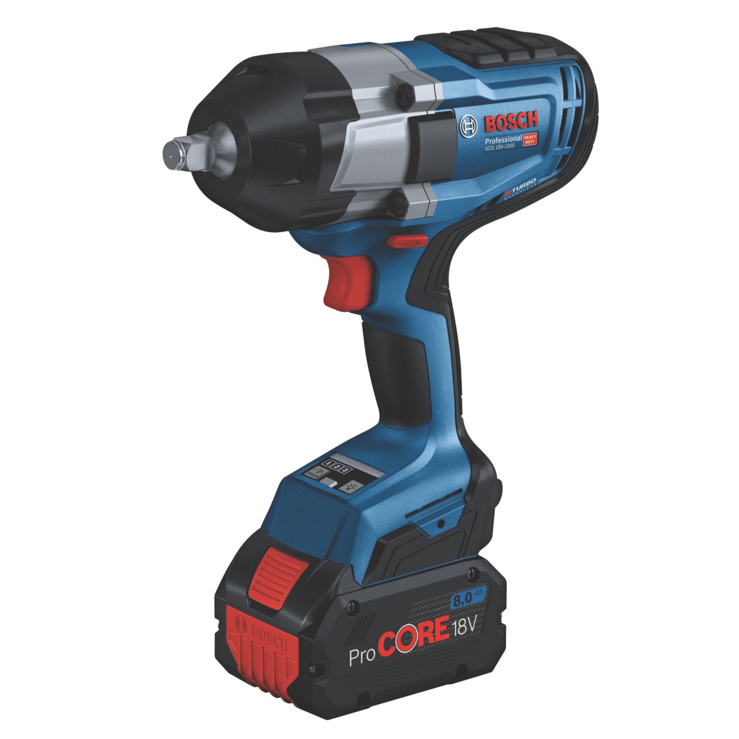Bosch GDS 18V-1000 18V 2 x 8.0Ah Li-Ion ProCORE18V Brushless Cordless Impact Wrench (802KU)