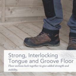 Forest Beckwood 4' x 6' (Nominal) Apex Shiplap Timber Shed with Assembly