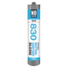 No Nonsense 830 Anti-Mould Neutral Sanitary Silicone Sealant White 310ml 12 Pack