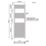 Flomasta 1800mm x 600mm 2890BTU White Flat  Towel Radiator