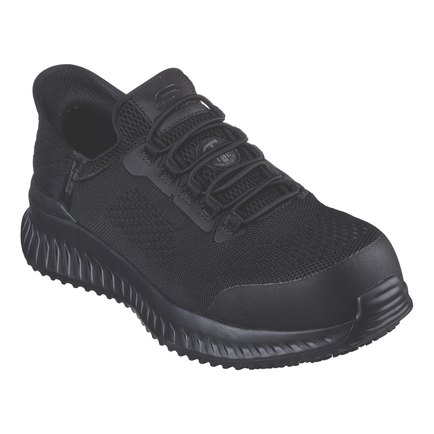 Skechers Tilido Fletchit CT Size 11 Black Slip-On Safety Trainers (802XH)