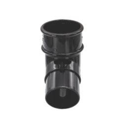 FloPlast MiniFlo 112.5° Round Offset Downpipe Bend Black 50mm