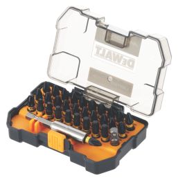 DEWALT McLaren F1 Team 6.35mm Hex Shank Mixed Impact Torsion Screwdriver Bit Set 32 Pieces