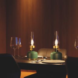 Calex Lavinio Rechargeable LED Table Lamp Green 200lm