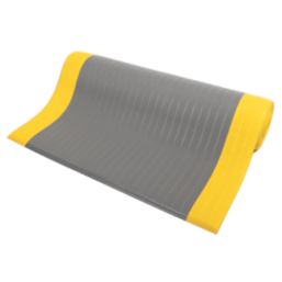 COBA Orthomat Anti-Fatigue Floor Mat Grey/Yellow 18.3m x 0.9m x 9mm