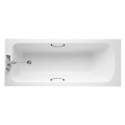Armitage Shanks Sandringham S084001 Single-Ended Bath Acrylic 2 Tap Holes 1695mm x 695mm