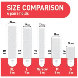 Command Adhesive Picture Hanging Strip Extra Large 10 Pack