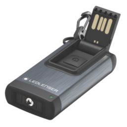LEDlenser K4R Rechargeable LED Key Ring Torch Black 120lm - Screwfix