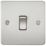 Knightsbridge  10AX 1-Gang 2-Way Light Switch  Brushed Chrome