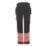 Regatta Hi Vis XPro Stretch Holster Trouser Black/Orange 32" W 32" L