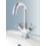 Swirl Minimalist Bathroom Basin Mono Mixer Tap with Pop-Up Waste Chrome