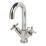 Swirl Minimalist Chrome 256mm Standard Cross Head Mono Basin Mixer Tap  With Pop-Up Waste