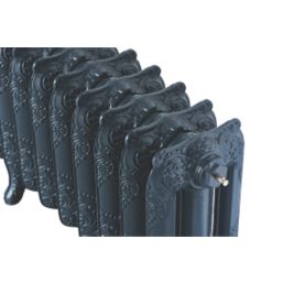 Arroll 470mm x 914mm 3378BTU Anthracite Cast Iron 3 Column Radiator