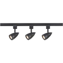 Knightsbridge  1-Circuit Track Lighting Kit 1m Black