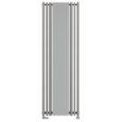 Terma 1800mm x 590mm 2854BTU Grey / Silver Vertical Designer Radiator