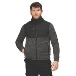 Regatta Heist Hybrid  Fleece Jacket Ash Marl/Black Large 41.5" Chest