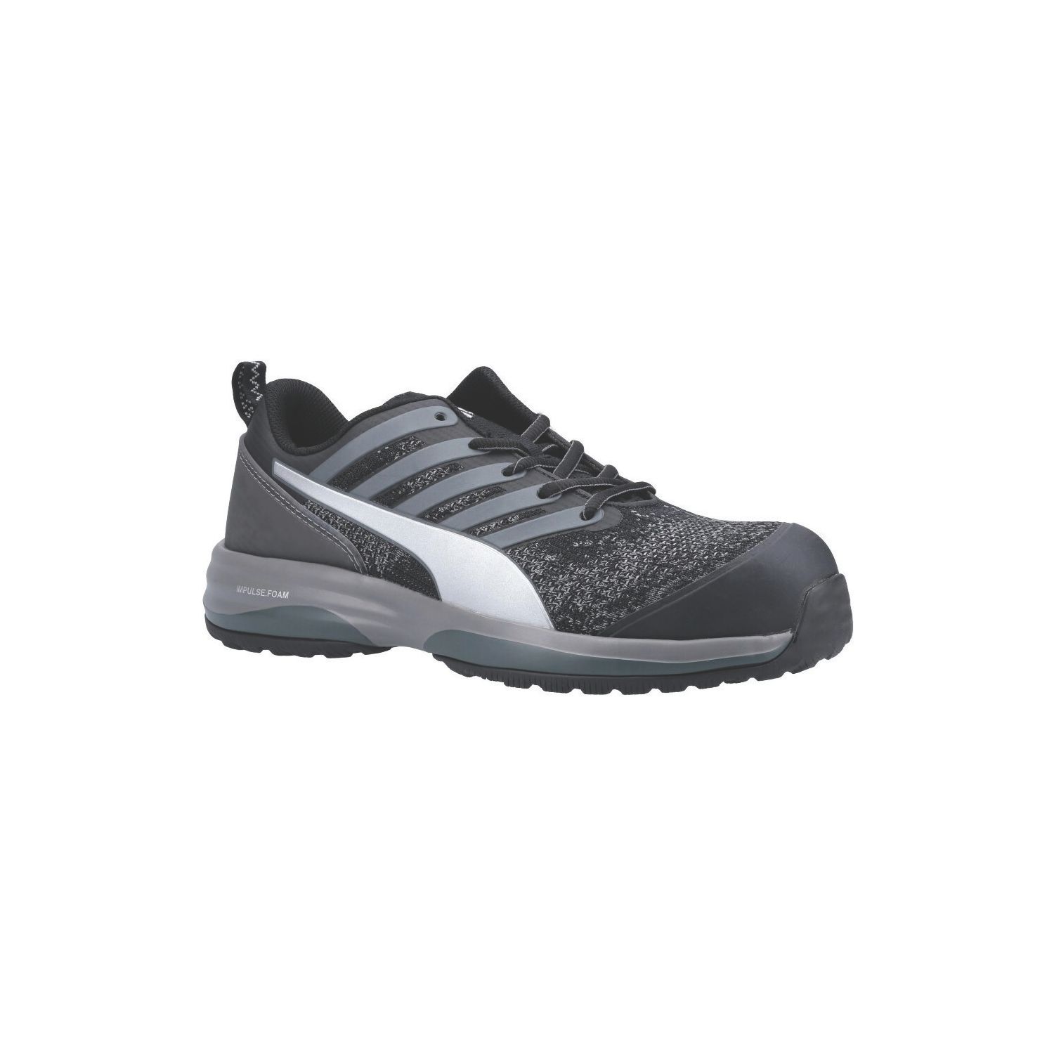 Puma Charge Low Size 6 Black Safety Trainers (804KE)
