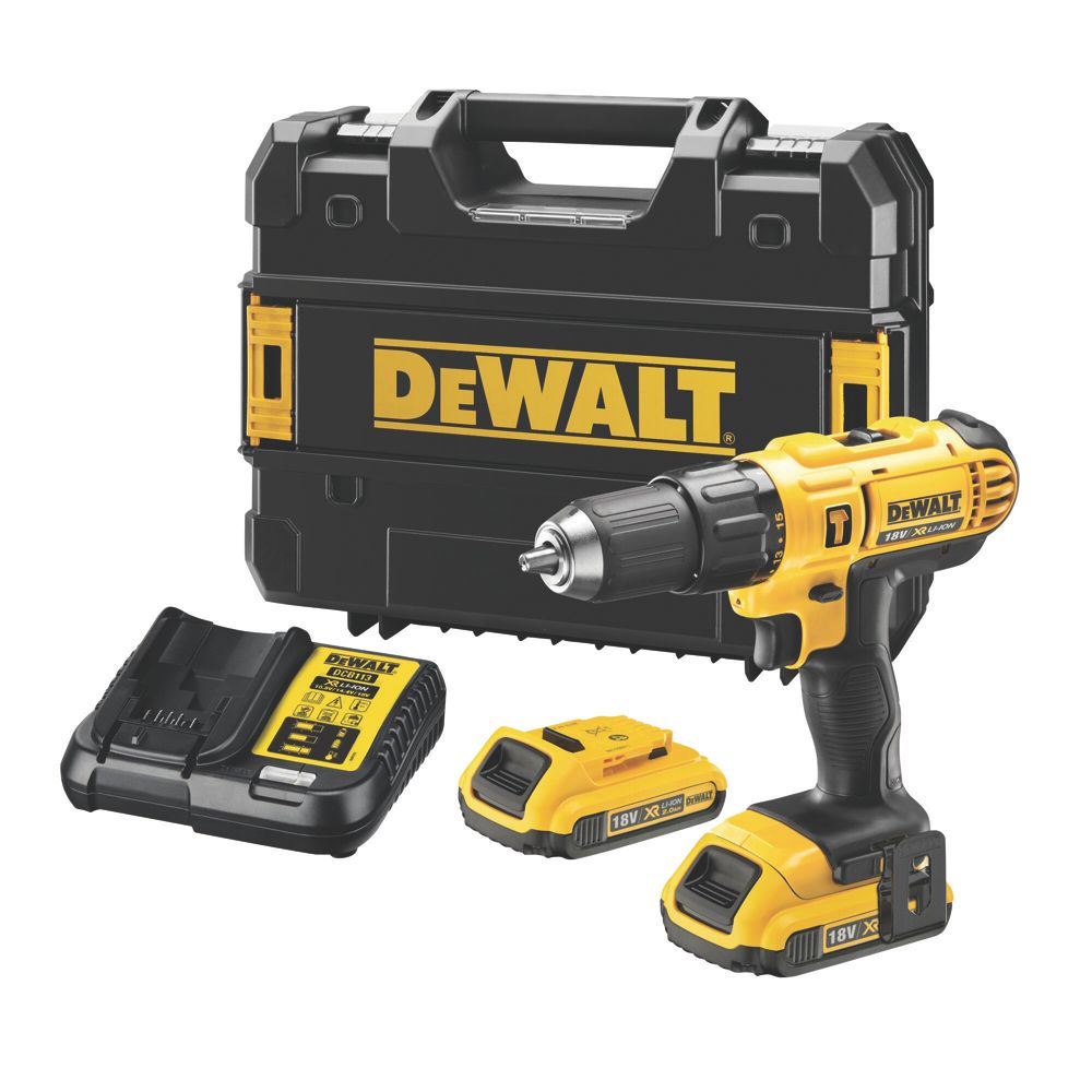 DeWalt 18V 2 x 2.0Ah Li-Ion Combi Drill - Screwfix