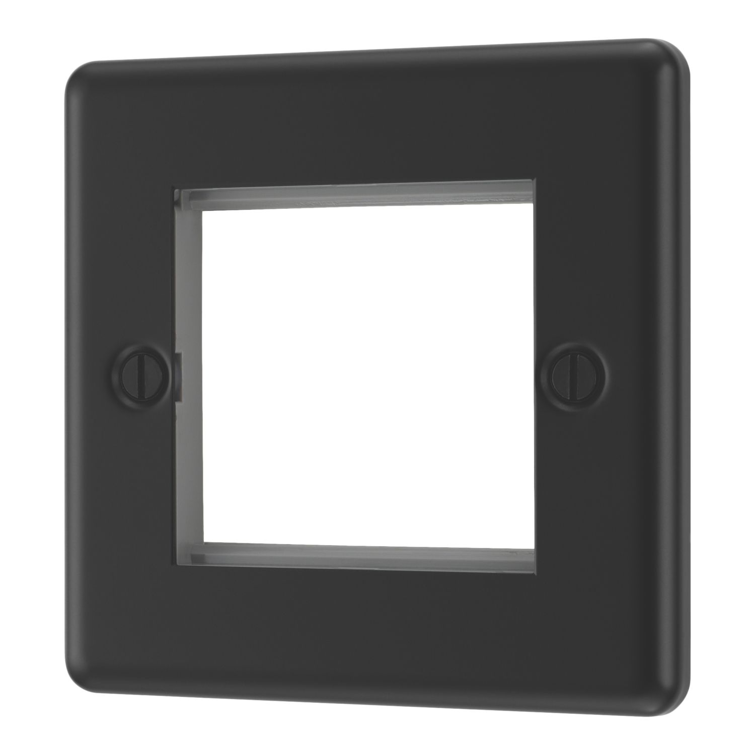 LAP 2-Module Modular Faceplate Matt Black (804PN)