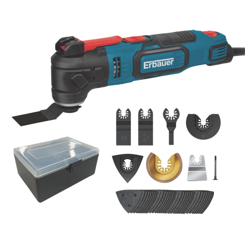 Erbauer EMT300-QC 300W Electric Multi-Tool Kit 230-240V