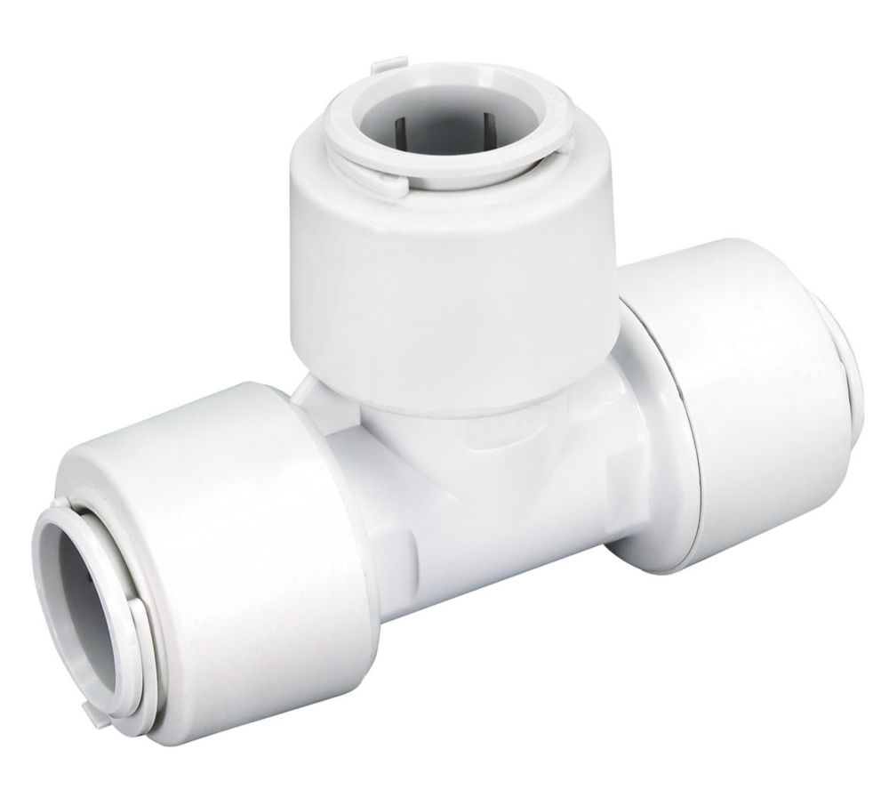 1/2" Push Fit Tee Fitting (110-01) - Lead Free Plumbing With 10 Year Warranty