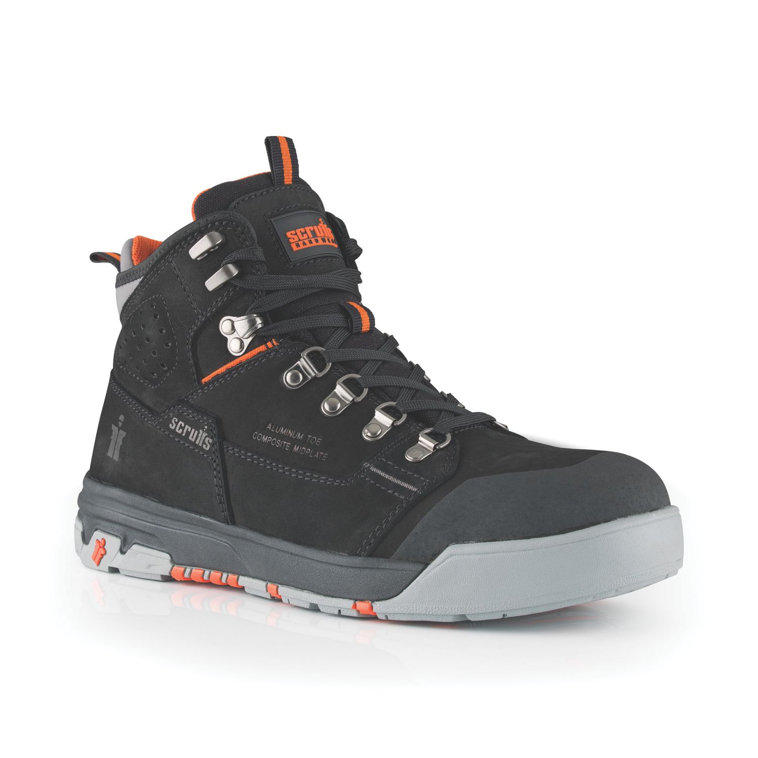 Scruffs Hydra Size 9 Black Waterproof Safety Boots (804RT)