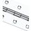 Smith & Locke Polished Chrome  Door Hinge 65mm x 45mm 2 Pack