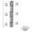 Smith & Locke Polished Chrome  Door Hinge 65mm x 45mm 2 Pack