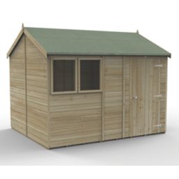Forest Timberdale 10' x 8' 6" (Nominal) Reverse Apex Tongue & Groove Timber Shed with Assembly