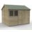Forest Timberdale 10' x 8' 6" (Nominal) Reverse Apex Tongue & Groove Timber Shed with Assembly