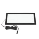 VEW Slim Rectangular LED Cabinet Light Black 6W 300lm
