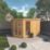 Mercia Corner 10' x 6' 6" (Nominal) Pent Tongue & Groove Timber Summerhouse & Shed