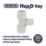 Hep2O  Plastic Push-Fit Reducing Tee 22mm x 22mm x 15mm