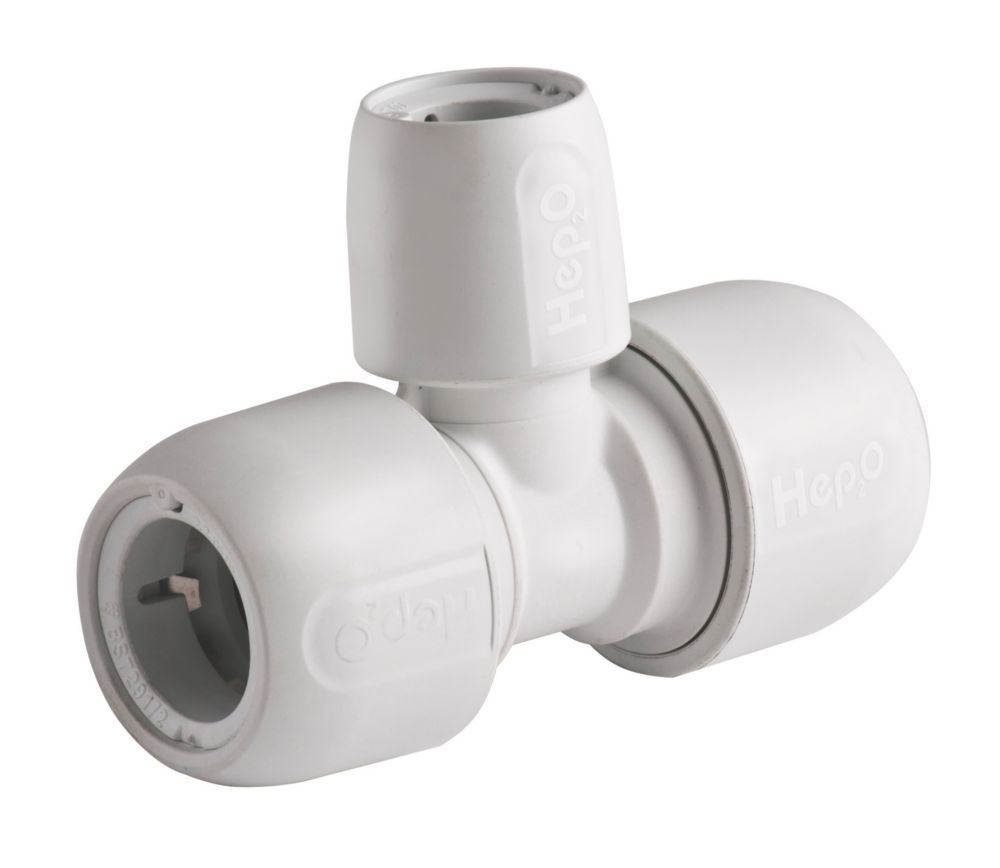 Hep2O  Plastic Push-Fit Reducing Tee 22mm x 22mm x 15mm