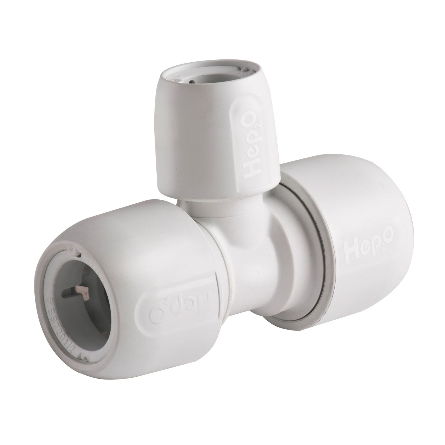 Hep2O Plastic Push-Fit Reducing Tee 22mm x 22mm x 15mm (8055F)