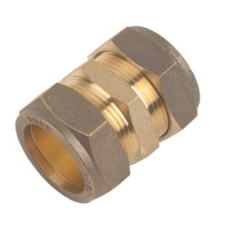 Flomasta  Brass Compression Equal Coupler 28mm