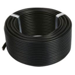 Labgear RG6 Black 2-Core Round Coaxial Cable 25m Coil