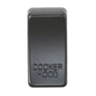 Knightsbridge 'COOKER HOOD' Switch Cover Matt Black